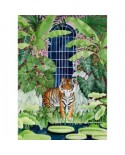 Puzzle 1000 piese Pieces & Peace - Parkin Bex: Greenhouse Tiger (Pieces-and-Peace-0033)