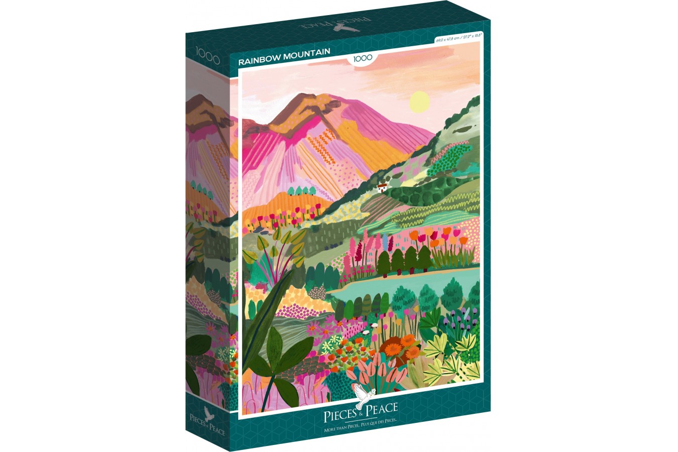 Puzzle 1000 piese Pieces & Peace - Hebe Studio: Rainbow Mountain (Pieces-and-Peace-0041)