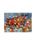 Puzzle 1000 piese Bluebird - Francois Ruyer: Ready for Christmas Delivery Season (Bluebird-Puzzle-F-90035)