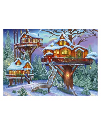 Puzzle 500 piese Alipson Puzzle - Winter Treehouse (Alipson-Puzzle-50003)