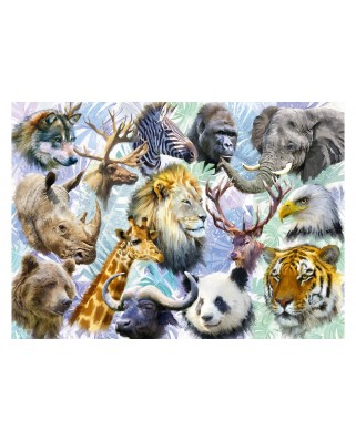 Puzzle 500 piese Alipson Puzzle - Animal Heads (Alipson-Puzzle-50009)
