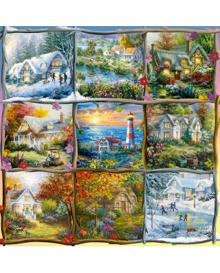 Puzzle 1000 piese Alipson Puzzle - Seasons Nine Patch (Alipson-Puzzle-50044)