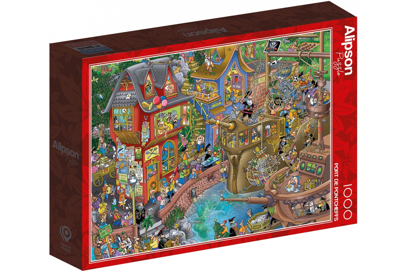 Puzzle 1000 piese Alipson Puzzle - Steve Skelton: Pontcheffs Harbor (Alipson-Puzzle-50048)