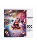 Puzzle 500 piese Aquarius - Random Galaxy Cat Pizza (Aquarius-Puzzle-62522)