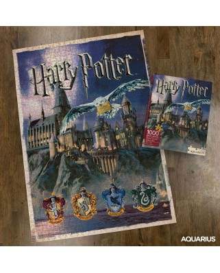 Puzzle 1000 piese Aquarius - Harry Potter - Hogwarts (Aquarius-Puzzle-65252)
