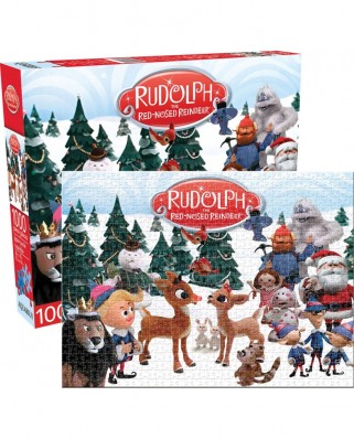 Puzzle 1000 piese Aquarius - Rudolph the Red-Nosed Reindeer (Aquarius-Puzzle-65283)