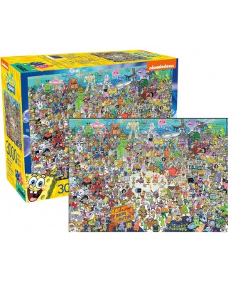 Puzzle 3000 piese Aquarius - Sponge Bob (Aquarius-Puzzle-68508)