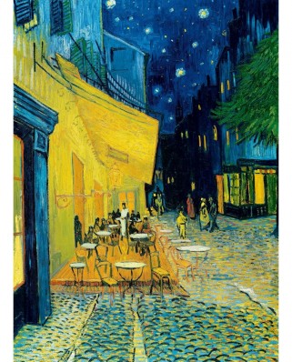 Puzzle 4000 piese Bluebird Puzzle - Vincent Van Gogh: Cafe Terrace at Night, 1888 (Art-by-Bluebird-60152)