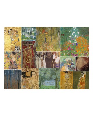 Puzzle 6000 piese Bluebird Puzzle - Gustav Klimt: Collage (Art-by-Bluebird-60156)