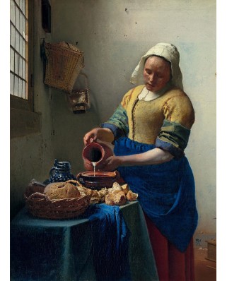 Puzzle 3000 piese Bluebird Puzzle - Johannes Vermeer: The Milkmaid, 1658-1661 (Art-by-Bluebird-60162)