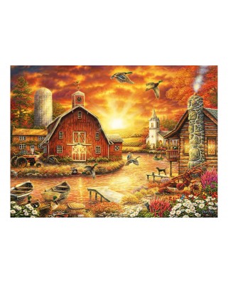 Puzzle 3000 piese Bluebird Puzzle - Chuck Pinson: Honey Drip Farm (Bluebird-Puzzle-70580-P)