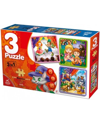 Puzzle 6/9/16 piese D-Toys - Fairy Tales (Deico-Games-76540)