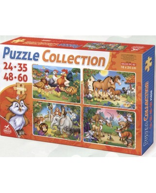 Puzzle 24/35/48/60 piese D-Toys - Animals (Deico-Games-76571)