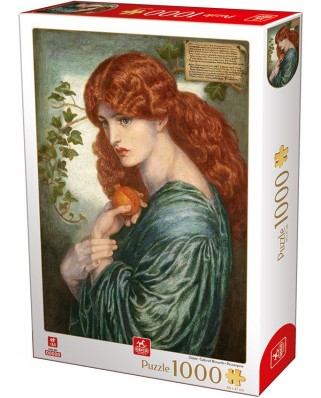 Puzzle 1000 piese D-Toys - Dante Gabriel Rossetti: Proserpine (Deico-Games-76717)