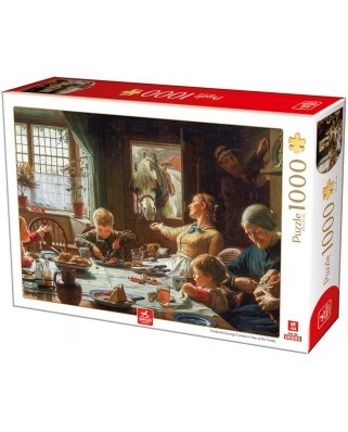Puzzle 1000 piese D-Toys - Frederick George Cotman: One of the Family (Deico-Games-76731)