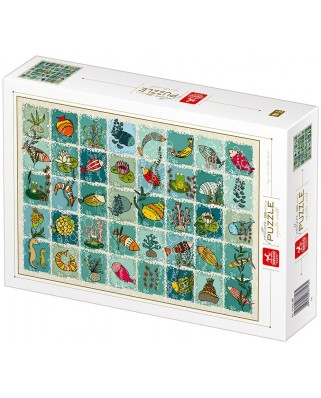 Puzzle 1000 piese D-Toys - Pattern Aquatic Animals (Deico-Games-77165)