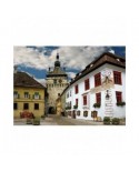 Puzzle 1000 piese D-Toys - Discovering Europe : Schasburg, Sighisoara, Romania (DToys-70371)