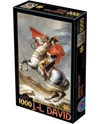 Puzzle 1000 piese D-Toys - Jacques-Louis David: Bonaparte Crossing the Alps (Dtoys-72719)