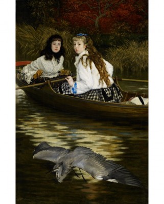 Puzzle 1000 piese D-Toys - James Tissot: On the Thames, A Heron (Dtoys-72771)