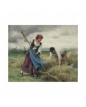 Puzzle 1000 piese D-Toys - Julien Dupre: The Harvesting of the Hay (Dtoys-72788)