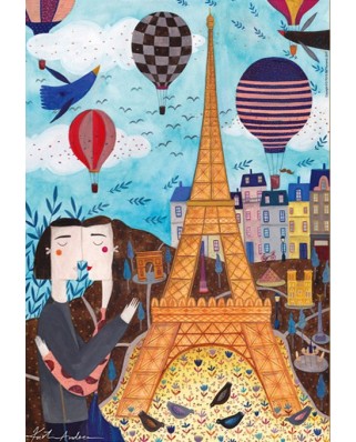 Puzzle 1000 piese D-Toys - Andrea Kurti: Paris (Dtoys-73730)