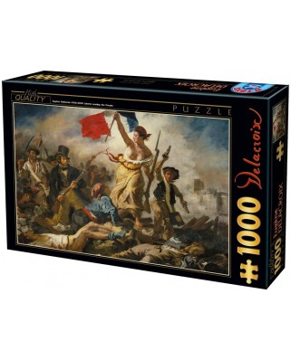 Puzzle 1000 piese D-Toys - Eugene Delacroix: Liberty Leading the People (Dtoys-73808)