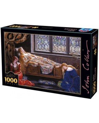 Puzzle 1000 piese D-Toys - John Collier: The Sleeping Beauty (Dtoys-73822)