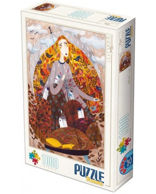 Puzzle 1000 piese D-Toys - Andrea Kurti: Autumn (Dtoys-74652)