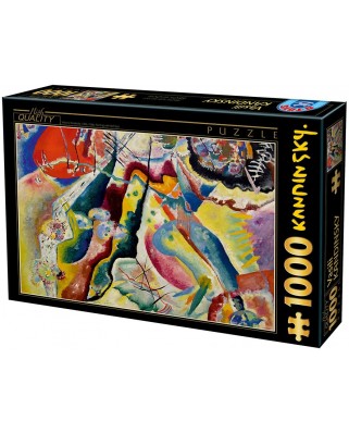 Puzzle 1000 piese D-Toys - Vassily Kandinsky: Painting with Red Spot (Dtoys-75116)