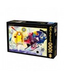 Puzzle 1000 piese D-Toys - Vassily Kandinsky: Yellow, Red, Blue (Dtoys-75123)
