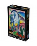 Puzzle 1000 piese D-Toys - Marc Franz: Blue Horse (Dtoys-75147)