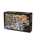 Puzzle 1000 piese D-Toys - Collage - Cats (Dtoys-75260)