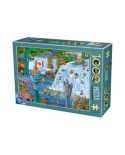 Puzzle 1000 piese D-Toys - Cartoon Collection - Niagara Falls (Dtoys-75932)