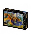 Puzzle 1000 piese D-Toys - Umberto Boccioni: Horse-Rider-Buildings (Dtoys-77370)