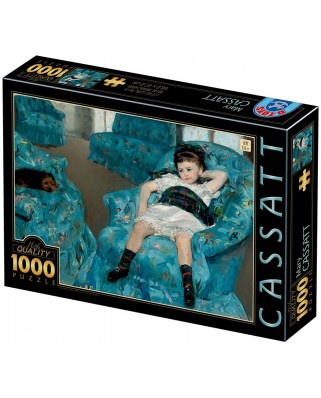 Puzzle 1000 piese D-Toys - Mary Cassatt: Little Girl in a Blue Armchair (Dtoys-77387)