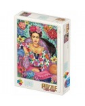Puzzle 1000 piese D-Toys - Groos Zselyke: Frida Khalo (Dtoys-77592)