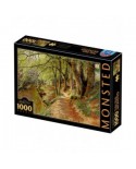 Puzzle 1000 piese D-Toys - Peder Monsted: A Spring Day in the Woods with Fresh-Blown Beeches and Anemones (Dtoys-77653)