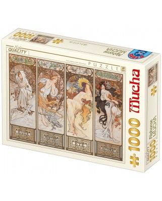 Puzzle 1000 piese D-Toys - Alfons Mucha: Seasons (Dtoys-77721)