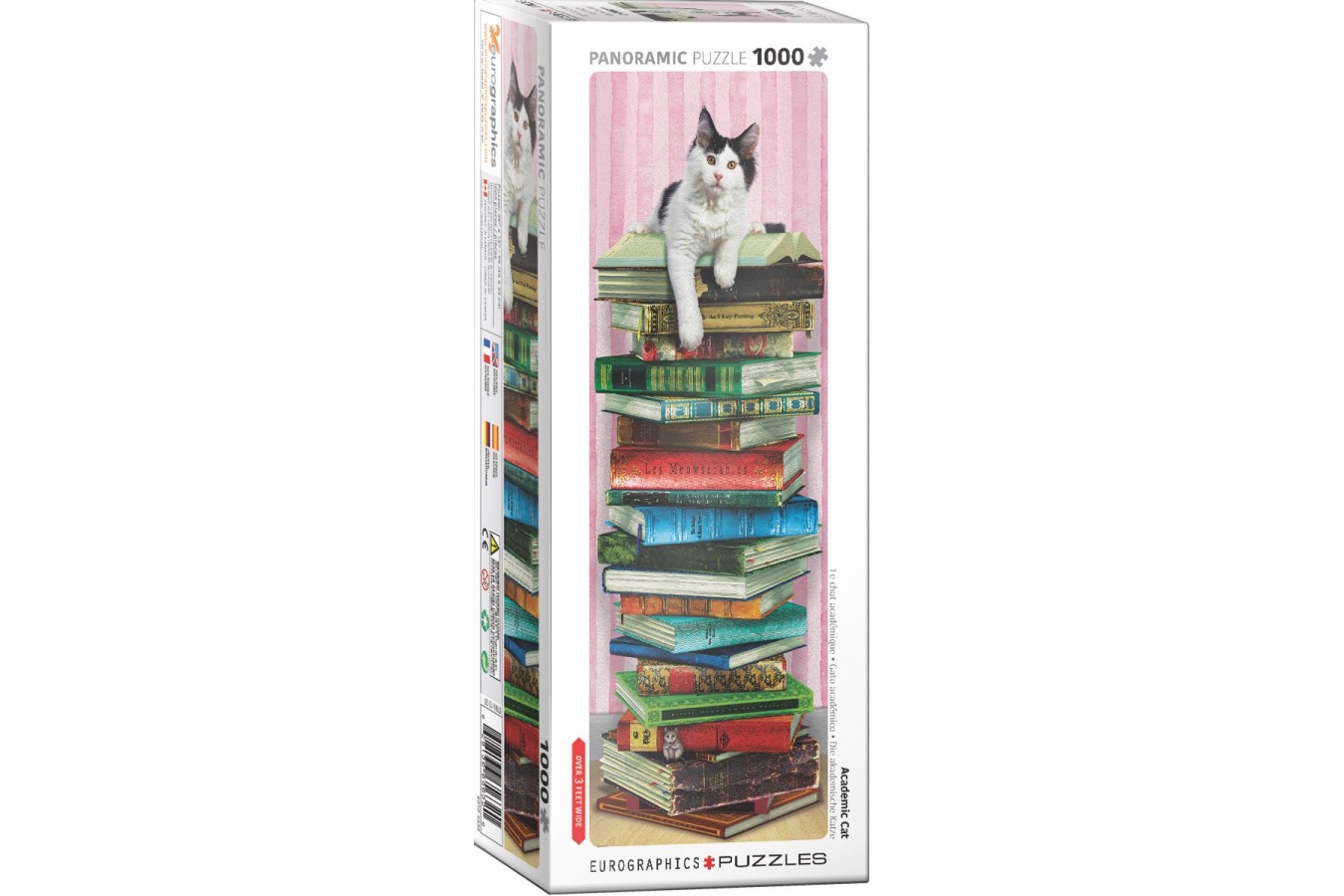 Puzzle 1000 piese panoramic Eurographics - Academic Cat (Eurographics-6010-5632)