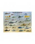 Puzzle 500 piese XXL Eurographics - Military Helicopter (Eurographics-6500-0088)