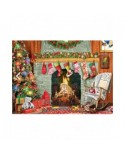 Puzzle 500 piese XXL Eurographics - Christmas by the Fireplace (Eurographics-6500-5502)