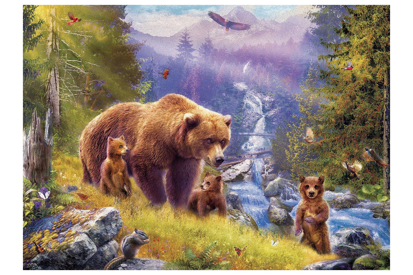 Puzzle 500 piese XXL Eurographics - Grizzly Cubs (Eurographics-6500-5546)