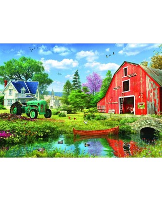 Puzzle 1000 piese Eurographics - Metal Box - The Red Barn (Eurographics-8051-5526)