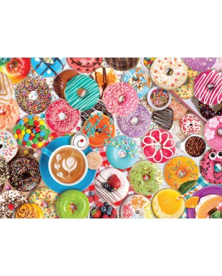 Puzzle 1000 piese Eurographics - Metal Box - Donut Party (Eurographics-8051-5602)