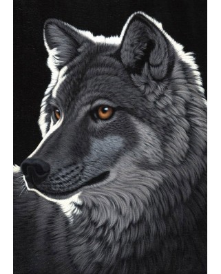 Puzzle 1000 piese Grafika - Schimmel William: Night Wolf (Grafika-F-30020)
