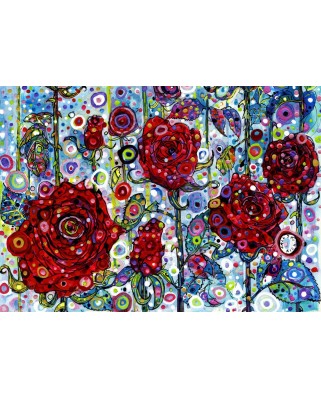 Puzzle 1500 piese Grafika - Sally Rich: Roses (Grafika-F-30054)