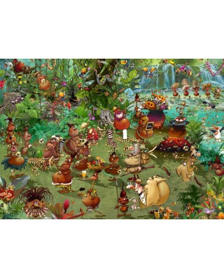 Puzzle 1500 piese Grafika - Francois Ruyer: Safari Tribal (Grafika-F-32335)