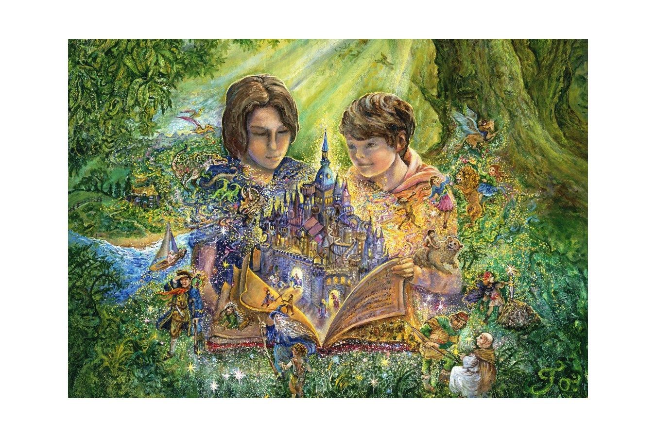 Puzzle 1000 piese Grafika - Josephine Wall: Magical Storybook (Grafika-F-32424)