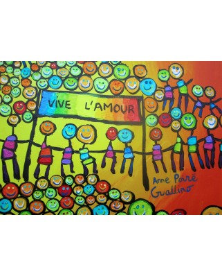 Puzzle 1000 piese Grafika - Anne Poire and Patrick Guallino: Vive l'Amour (Grafika-F-32511)