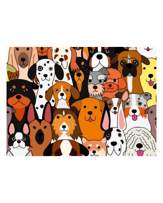 Puzzle 48 piese Grafika - Dogs (Grafika-F-32680)